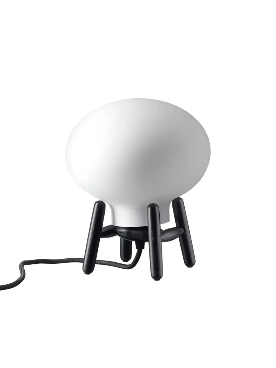 U6 Mini Hiti Bordlampe, klart glas/valnød fra<FDB Møbler Hot