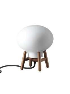 U6 Mini Hiti Bordlampe, klart glas/valnød fra<FDB Møbler Hot