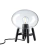 U6 Mini Hiti Bordlampe, klart glas/sort eg fra<FDB Møbler New