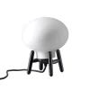 U6 Mini Hiti Bordlampe, opalt glas/sort eg fra<FDB Møbler