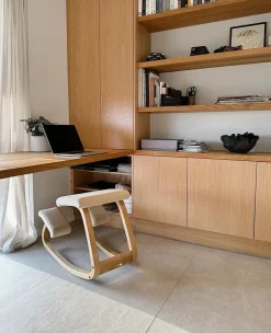 Variable Balans Stol, light brown wood/reflect 984 fra<Variér Best