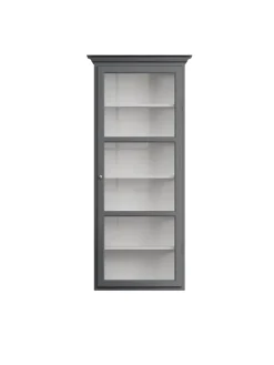 Væghængt Vitrineskab Classic V4, hvid fra<Lindebjerg Design Online