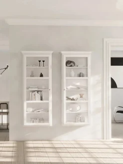 Væghængt Vitrineskab Classic V4, sort fra<Lindebjerg Design New