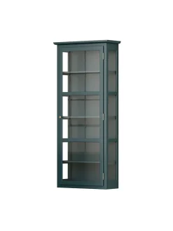 Væghængt Vitrineskab N4, green fra<Lindebjerg Design Online