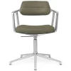 453 Swivel+ Chair, bosco grøn læder fra<Vipp Best