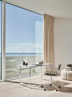 453 Swivel+ Chair, bosco grøn læder fra<Vipp Best