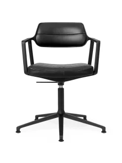 453 Swivel+ Chair, bosco grøn læder fra<Vipp Best