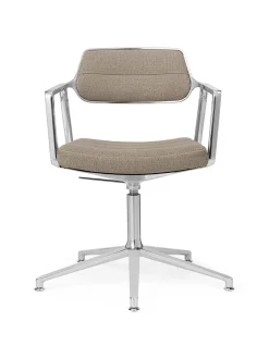453 Swivel+ Chair, camel læder fra<Vipp Clearance