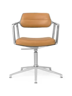 453 Swivel+ Chair, dark sand tekstil fra<Vipp Best