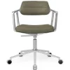 453 Swivel+ Chair m/hjul, bosco grøn læder fra<Vipp New