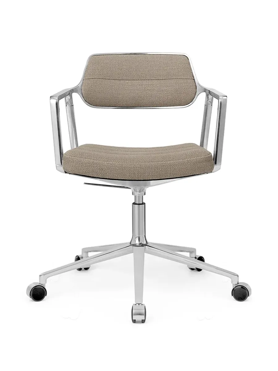 453 Swivel+ Chair m/hjul, bosco grøn læder fra<Vipp New