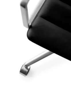 452 Swivel Chair m/hjul, bosco grøn læder fra<Vipp Discount