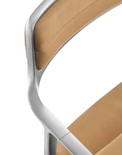 452 Swivel Chair m/hjul, camel læder fra<Vipp