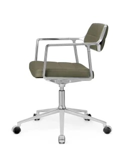 453 Swivel+ Chair m/hjul, camel læder fra<Vipp