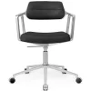 453 Swivel+ Chair m/hjul, sort læder fra<Vipp Best