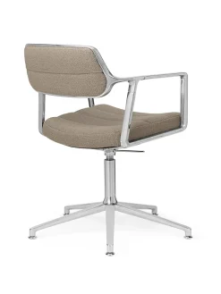 453 Swivel+ Chair, sort læder fra<Vipp Discount