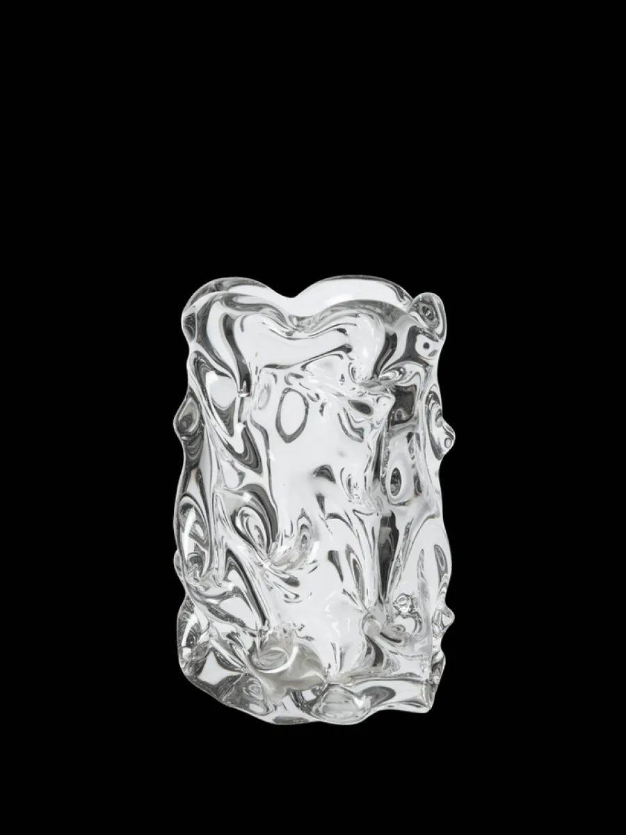 Virelle Vase Clear, H18 fra<Ferm Living Clearance