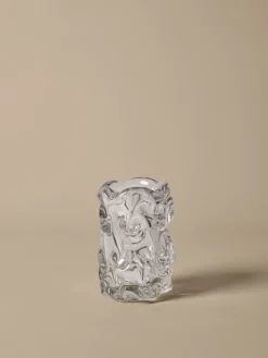 Virelle Vase Clear, H18 fra<Ferm Living Clearance