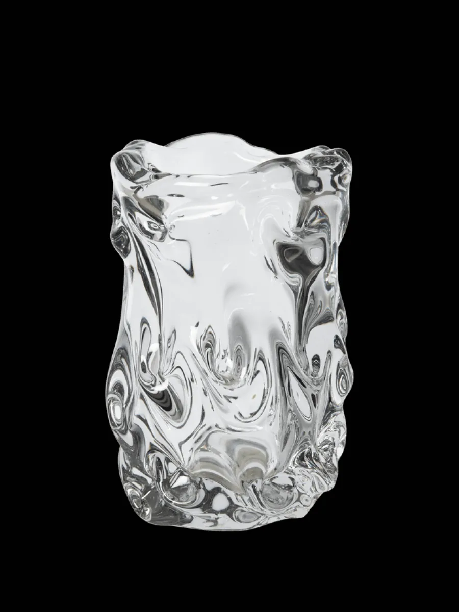 Virelle Vase Clear, H18 fra<Ferm Living Clearance