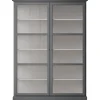 Vitrineskab Classic V2, antracit fra<Lindebjerg Design