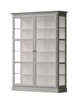 Vitrineskab Classic V2, antracit fra<Lindebjerg Design