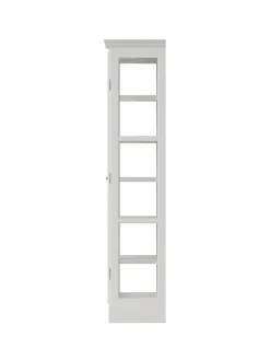 Vitrineskab Classic V1, lys grå fra<Lindebjerg Design Online