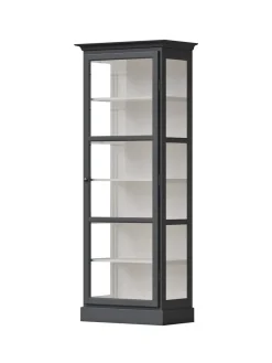 Vitrineskab Classic V1, sort fra<Lindebjerg Design Clearance