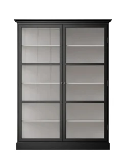 Vitrineskab Classic V2, sort fra<Lindebjerg Design New