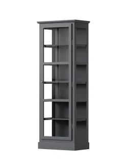 Vitrineskab N1, dark oak fra<Lindebjerg Design Sale