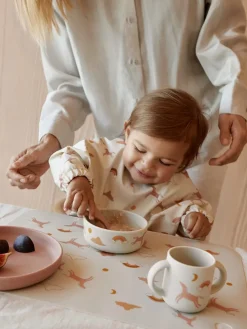 Vivi Printed Tableware Set, dream/ecru fra<Liewood Best