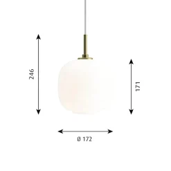 VL45 Radiohuspendel 175, pale yellow fra<Louis Poulsen Sale