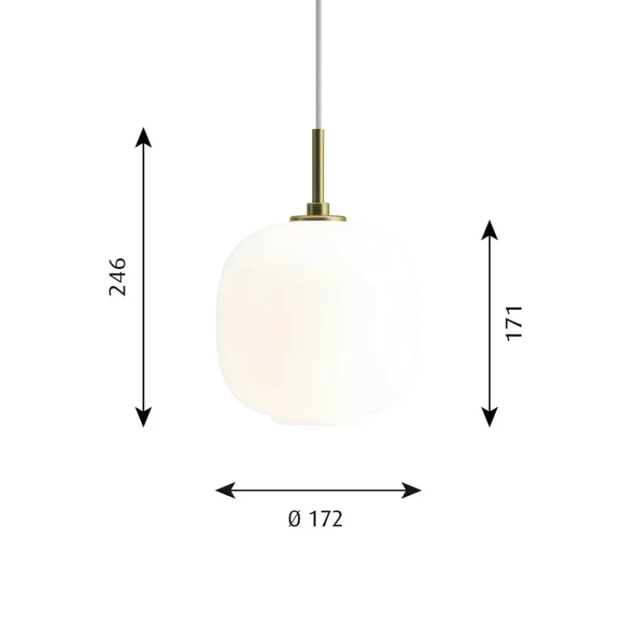 VL45 Radiohuspendel 175, pale yellow fra<Louis Poulsen Sale