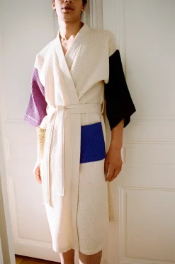 Waffle badekåbe, cream multi fra<HAY New