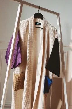 Waffle Badekåbe, grå fra<HAY New