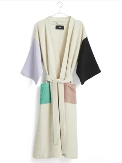 Waffle Badekåbe, off-white multi fra<HAY Sale