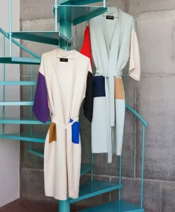 Waffle Badekåbe, off-white multi fra<HAY Sale