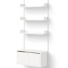 Wall Shelf Cabinet Low w. Doors fra<New Works
