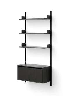 Wall Shelf Cabinet Low w. Doors fra<New Works