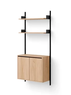 Wall Shelf Cabinet Tall w. Doors fra<New Works New