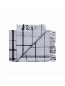 Warp & Weft Plaid, concrete/midnight fra<Silkeborg Uldspinderi