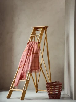 Warp & Weft Plaid, coral/amber fra<Silkeborg Uldspinderi New