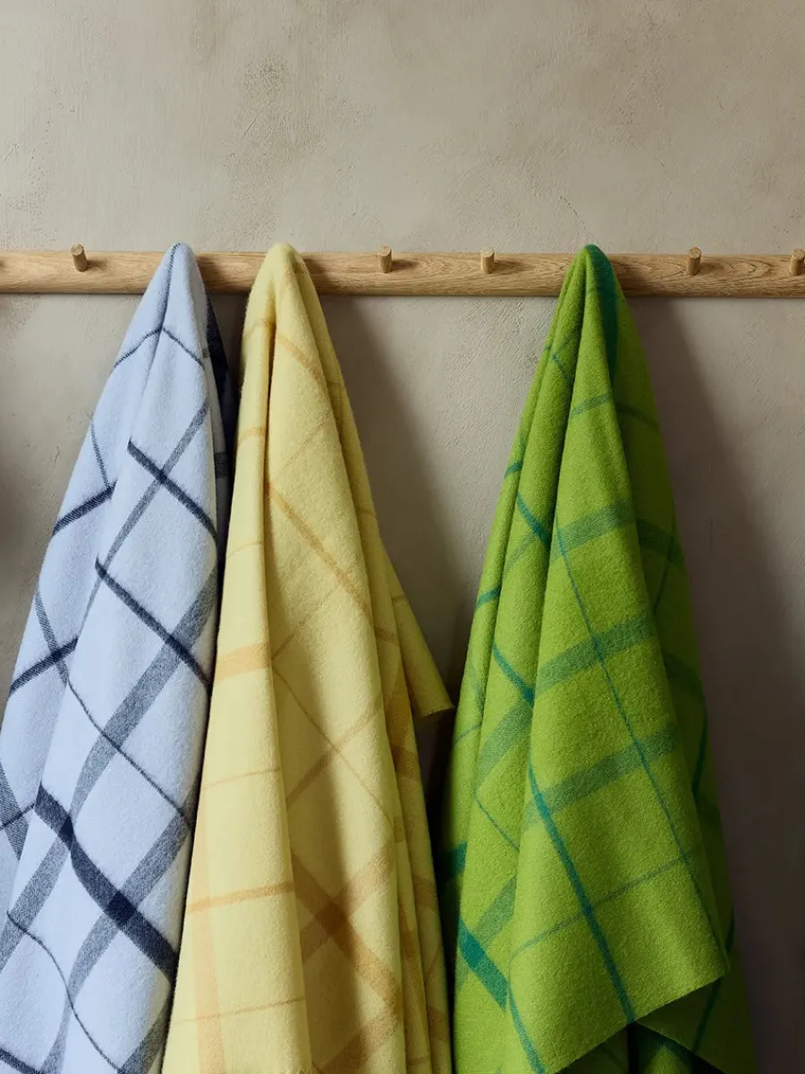 Warp & Weft Plaid, coral/amber fra<Silkeborg Uldspinderi New