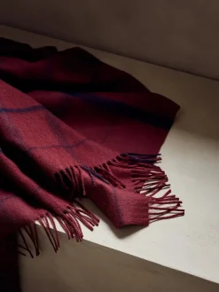 Warp & Weft Plaid, coral/amber fra<Silkeborg Uldspinderi New