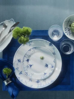 Waves dækkeserviet blå 2 stk fra<Royal Copenhagen Hot