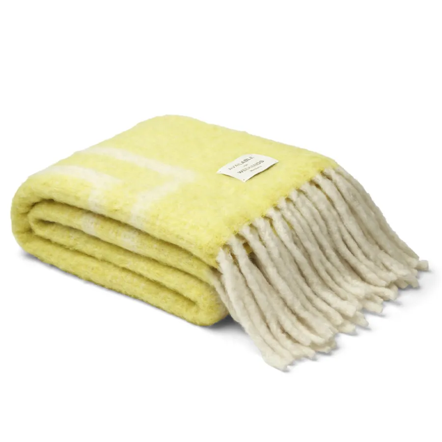 Weekend Plaid, neon yellow & creme fra<Bongusta Hot