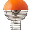 Wire Bordlampe Ø30, orange af Verner Panton<Verpan Hot