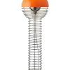 Wire Gulvlampe, orange af Verner Panton<Verpan New