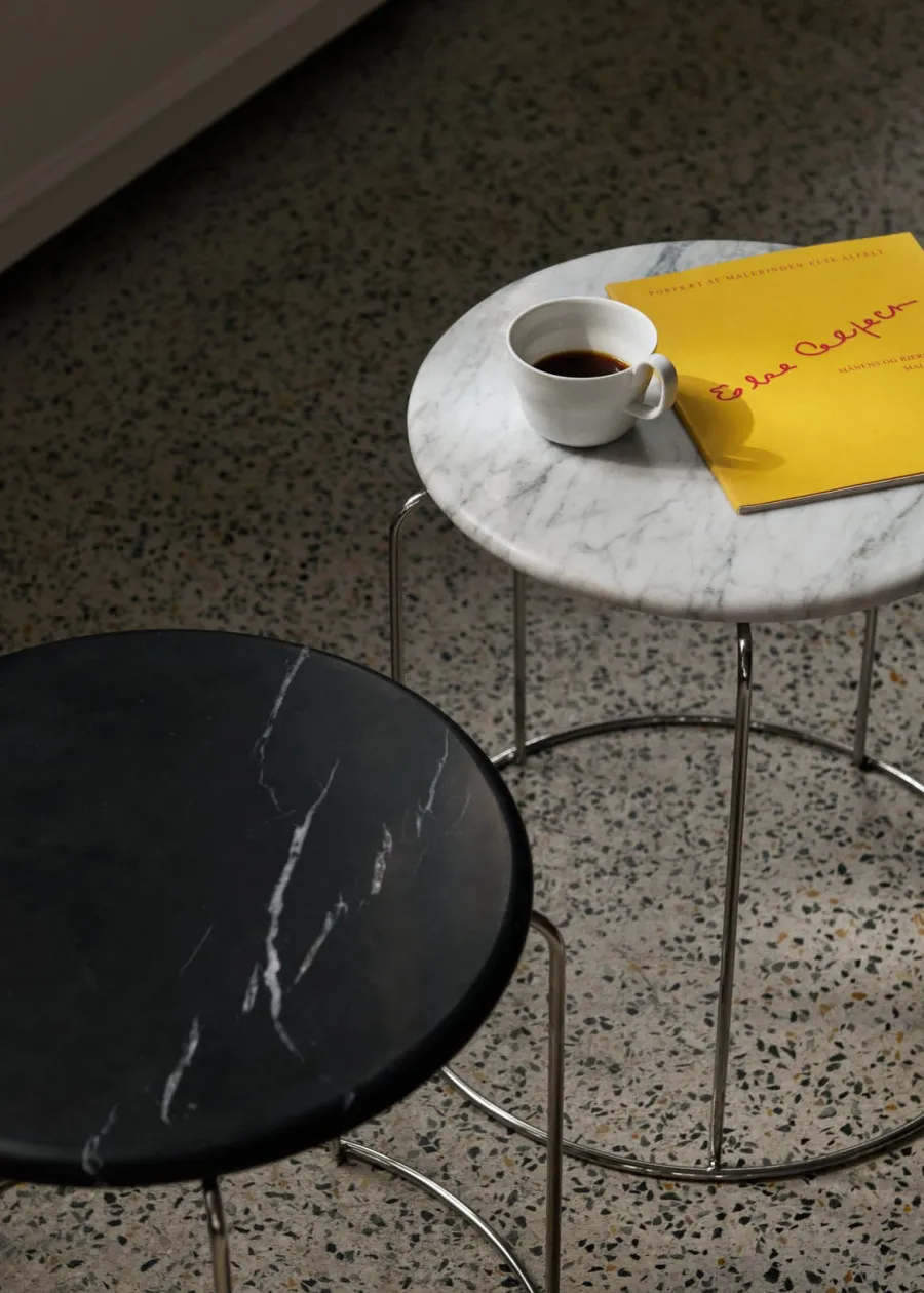 Wire Stool Marble Top VP11 af Verner Panton<&Tradition Hot