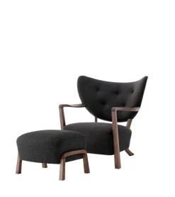 Wulff lænestol inkl. skammel, - Hallingdal 376 fra<&Tradition Clearance