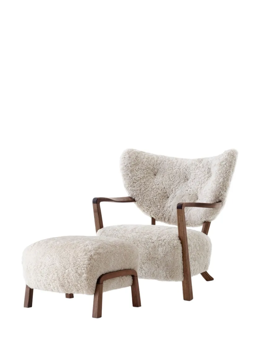 Wulff lænestol inkl. skammel, - Hallingdal 376 fra<&Tradition Clearance